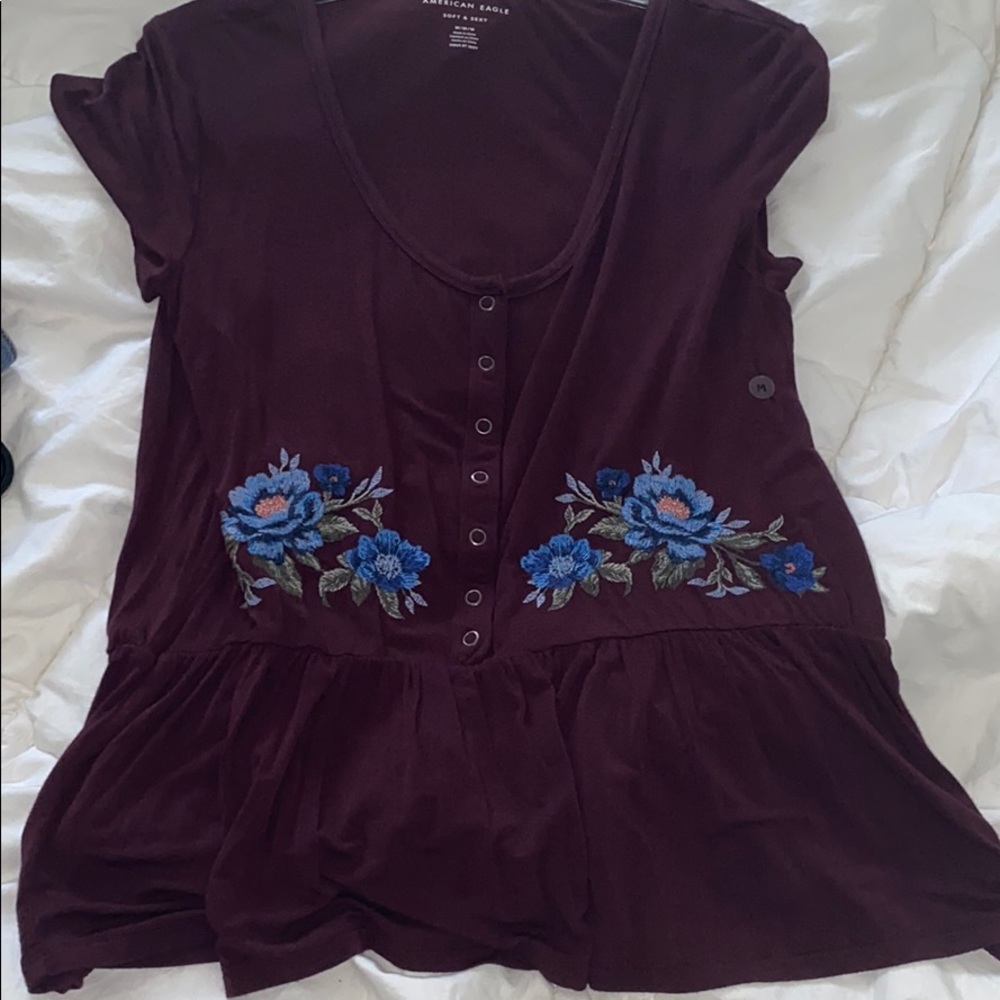Brand New American Eagle peplum top